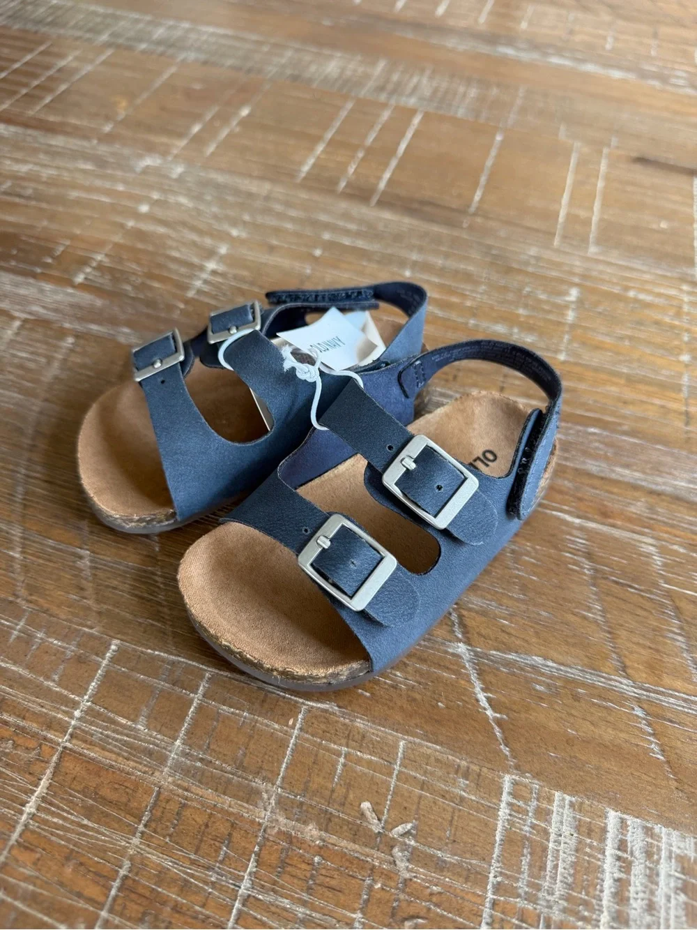 Old Navy Navy Blue Double-Buckle Kids Sandals